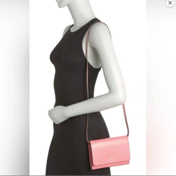 NEW Kate Spade Leather Kerri Crossbody Bag, Bright Blush - Picture 2 of 9